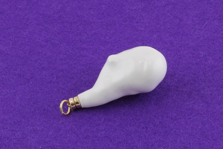 sita falkena broche gips, zilver verguld, magneet