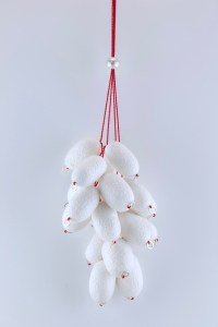 sita falkena halssieraad tros met vlinderkokons