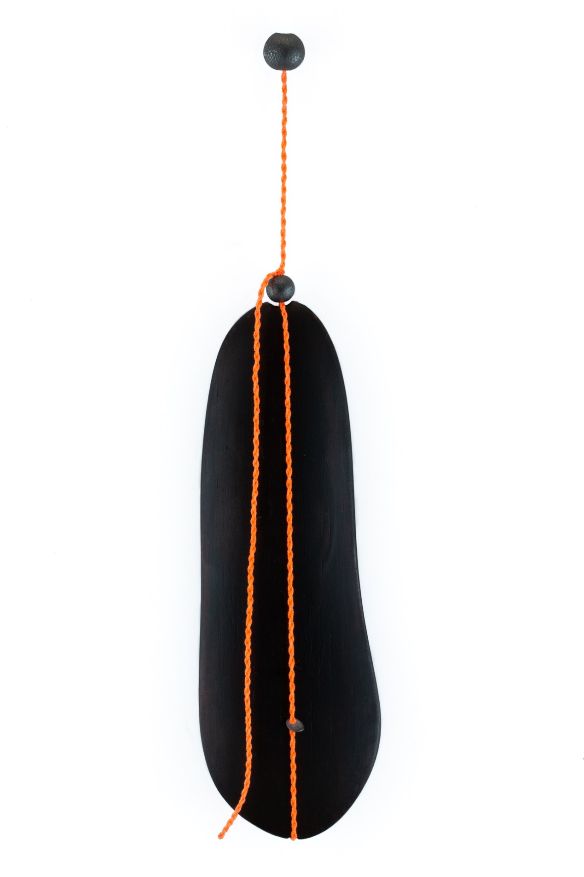 sita falkena brooch, balsa tree wood, silk, silver