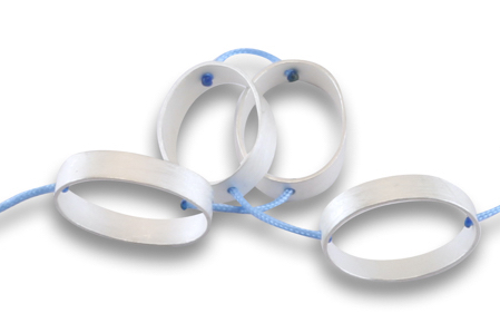 sita falkena necklace oxidized silver nylon