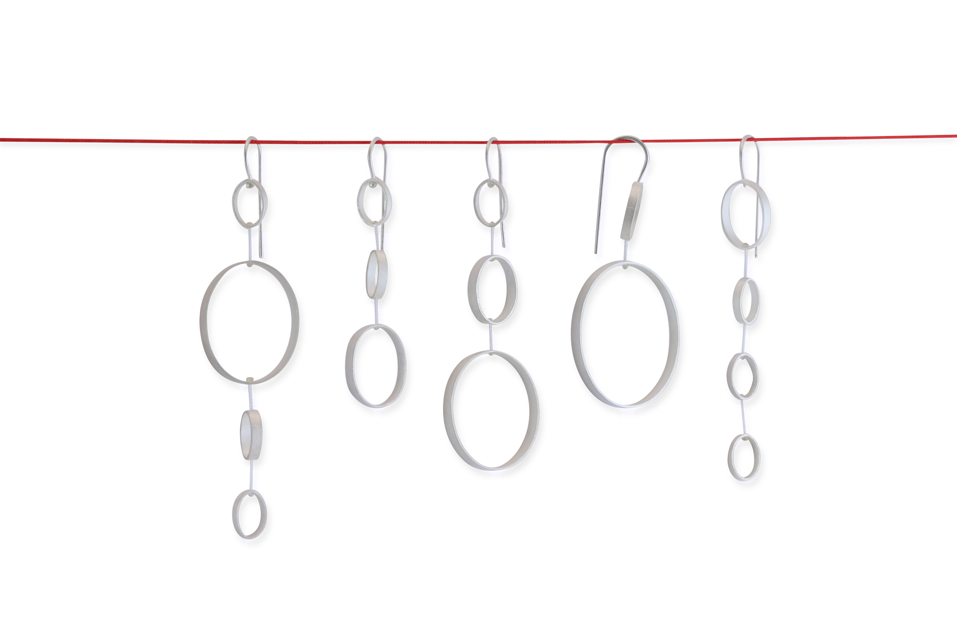 sita falkena earring silver nylon