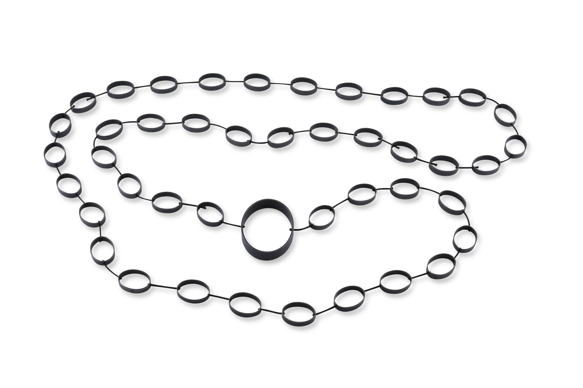 sita falkena necklace oxidized silver nylon