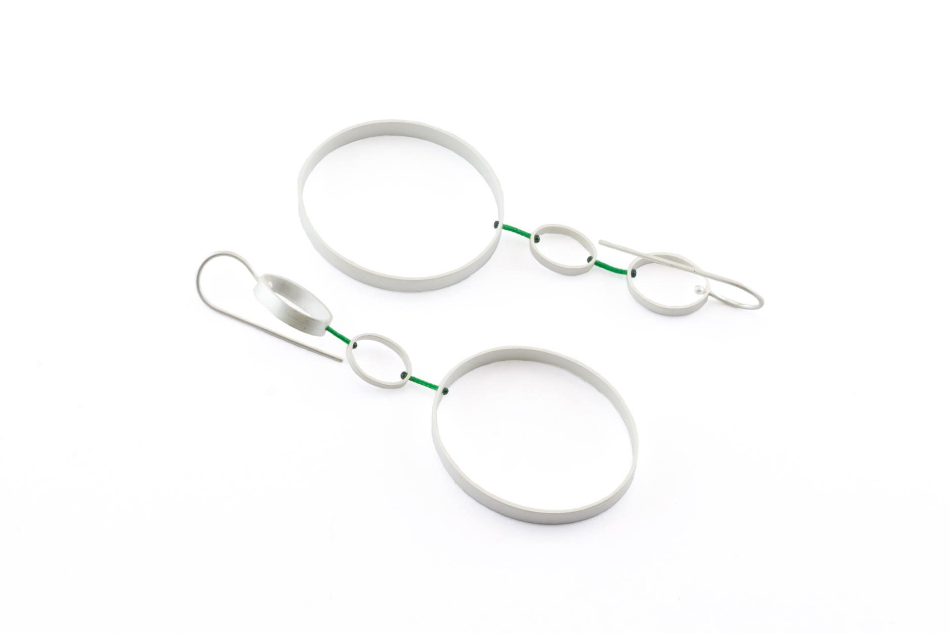 sita falkena earrings silver nylon