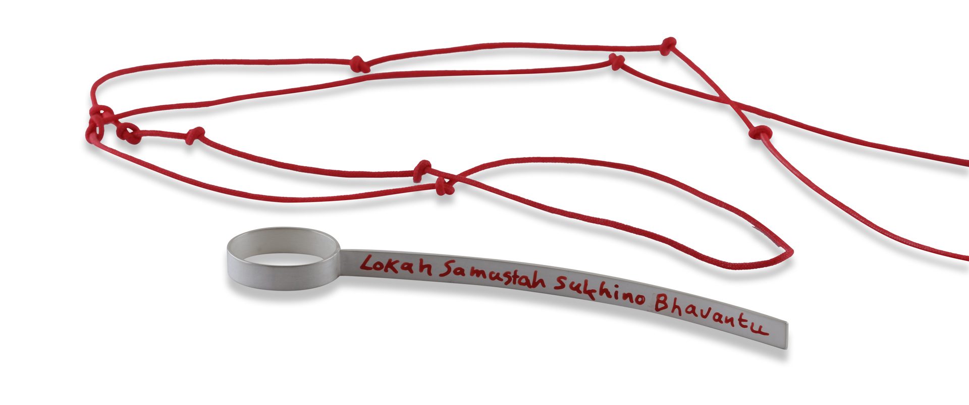 sita falkena silent mind pendant silver nylon cord
