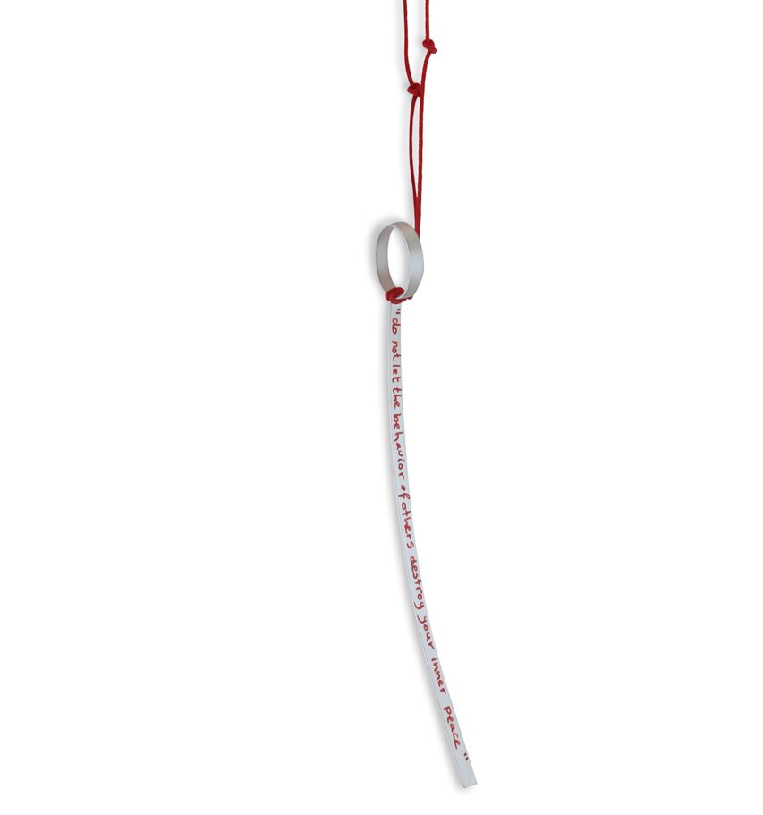 sita falkena silent mind pendant silver nylon cord