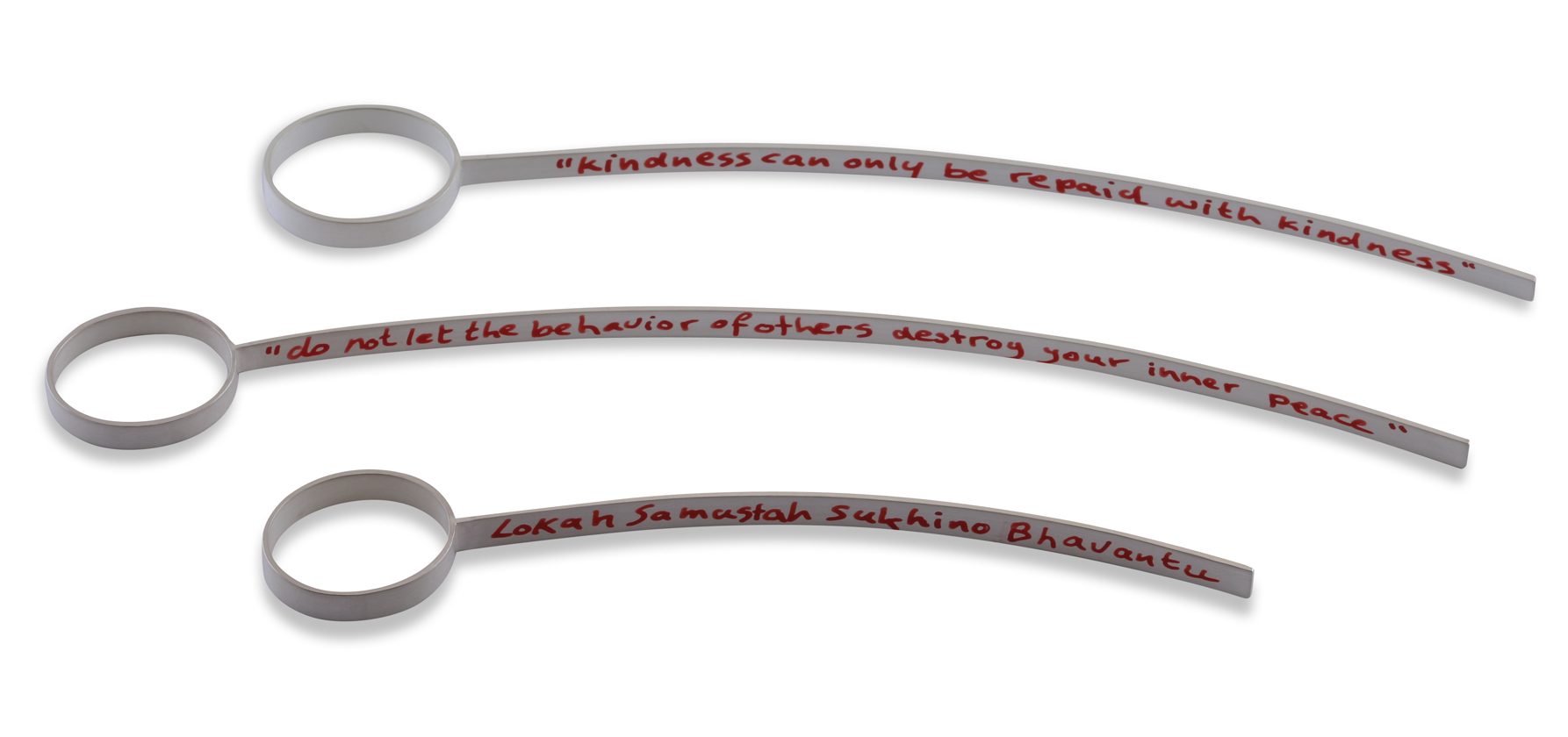 sita falkena 3 pendants silver nylon cord